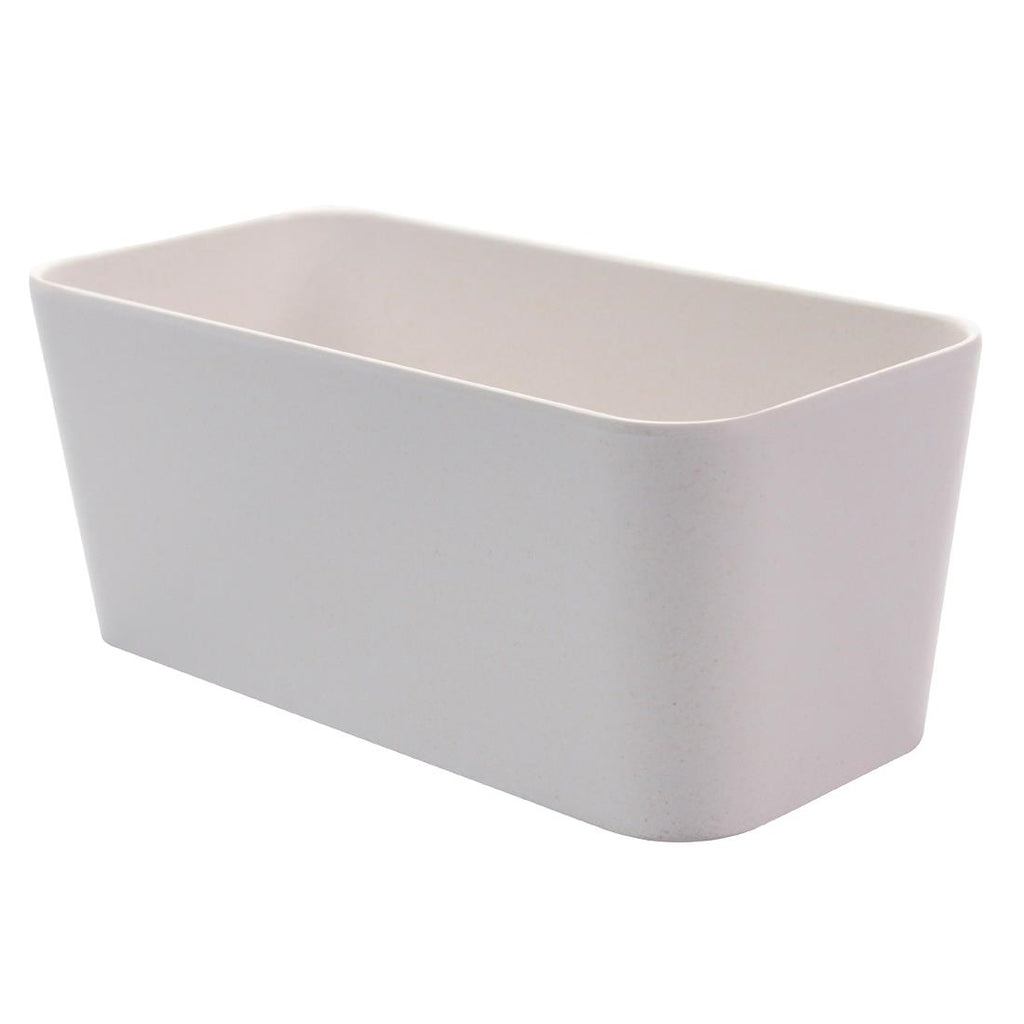 Creative Tokyo Melamine Medium Bento Box Insert White 169x83x70mm (Pack of 6) FR233