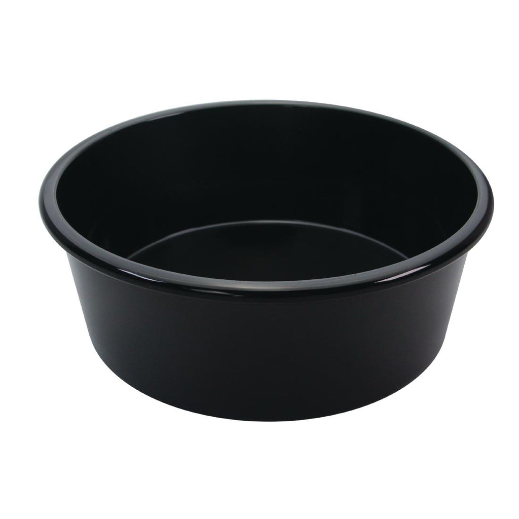 Creative Melamine Salad Bowls Black 186x60mm (Pack of 6) FR235
