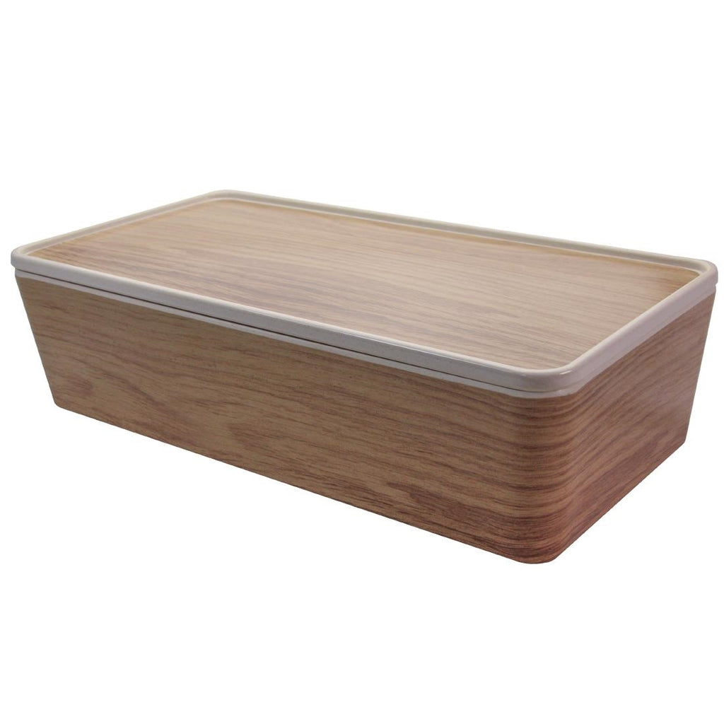 Creative Melamine Bento Box Outer Box Light Oak 348x180x78mm (Pack of 3) FR241