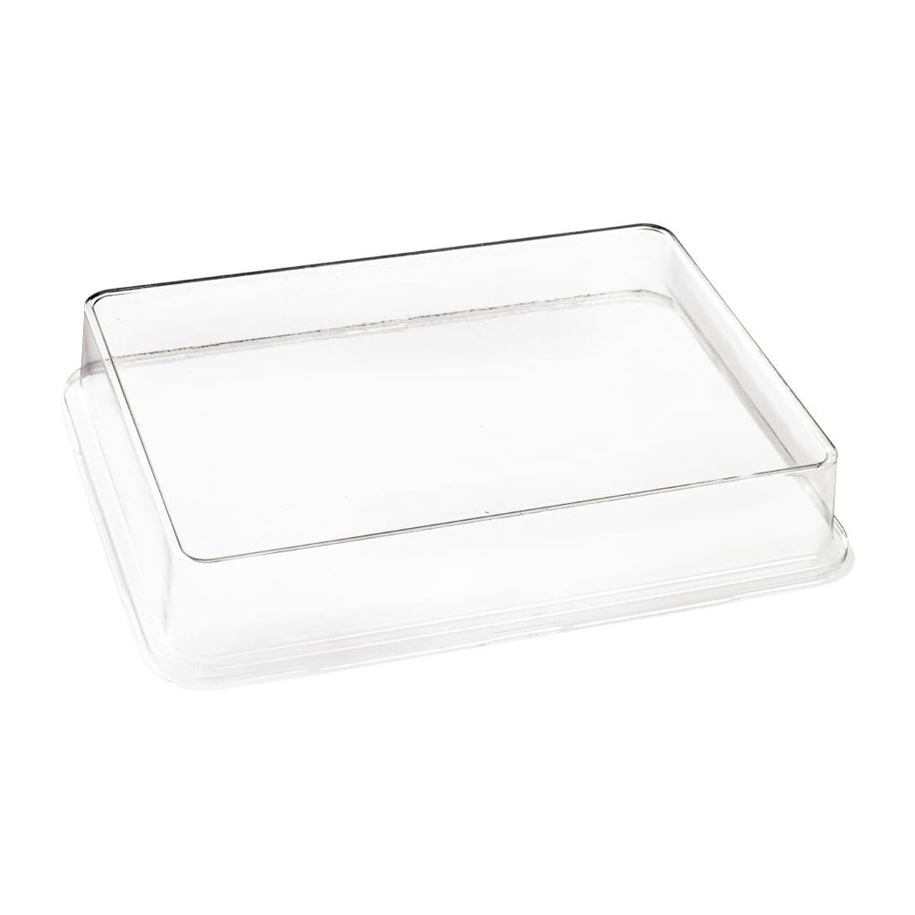 Solia RPET Lid for Bagasse Sushi Tray FC780 Clear 200x150x20mm (Pack of 50) FS382