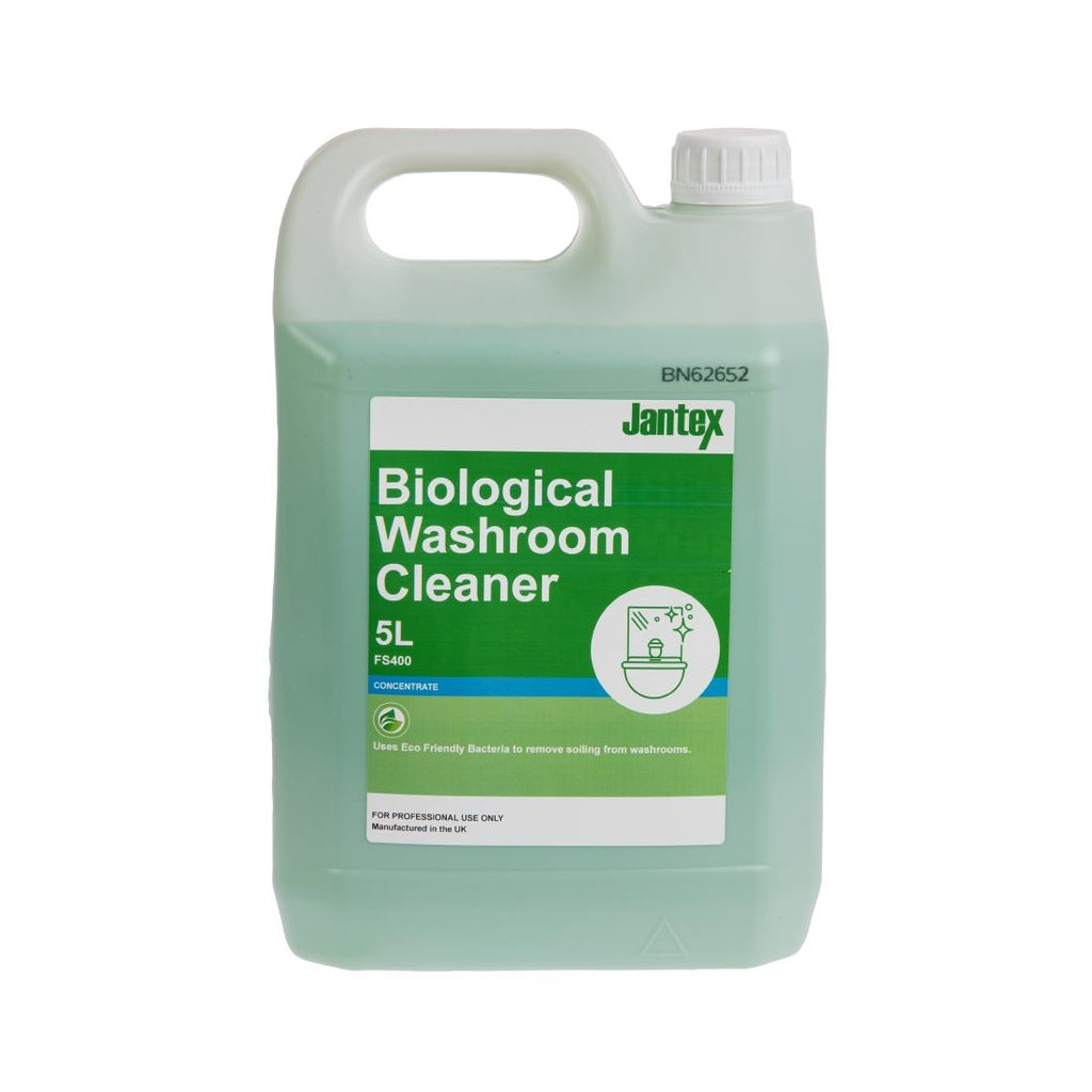 Jantex Green Biological Washroom Cleaner Concentrate 5Ltr FS400