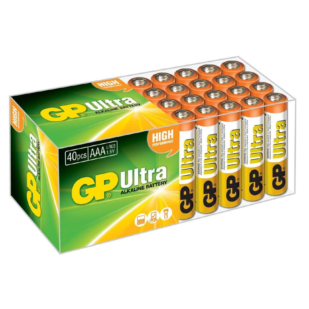 GP Ultra Battery Alkaline AAA (Pack of 40) FS711