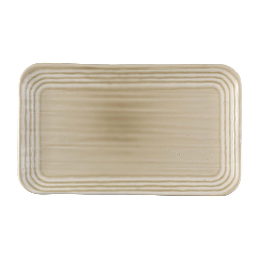 Dudson Harvest Norse Linen Organic Rect Plate 269x160mm (Pack of 12) FS810
