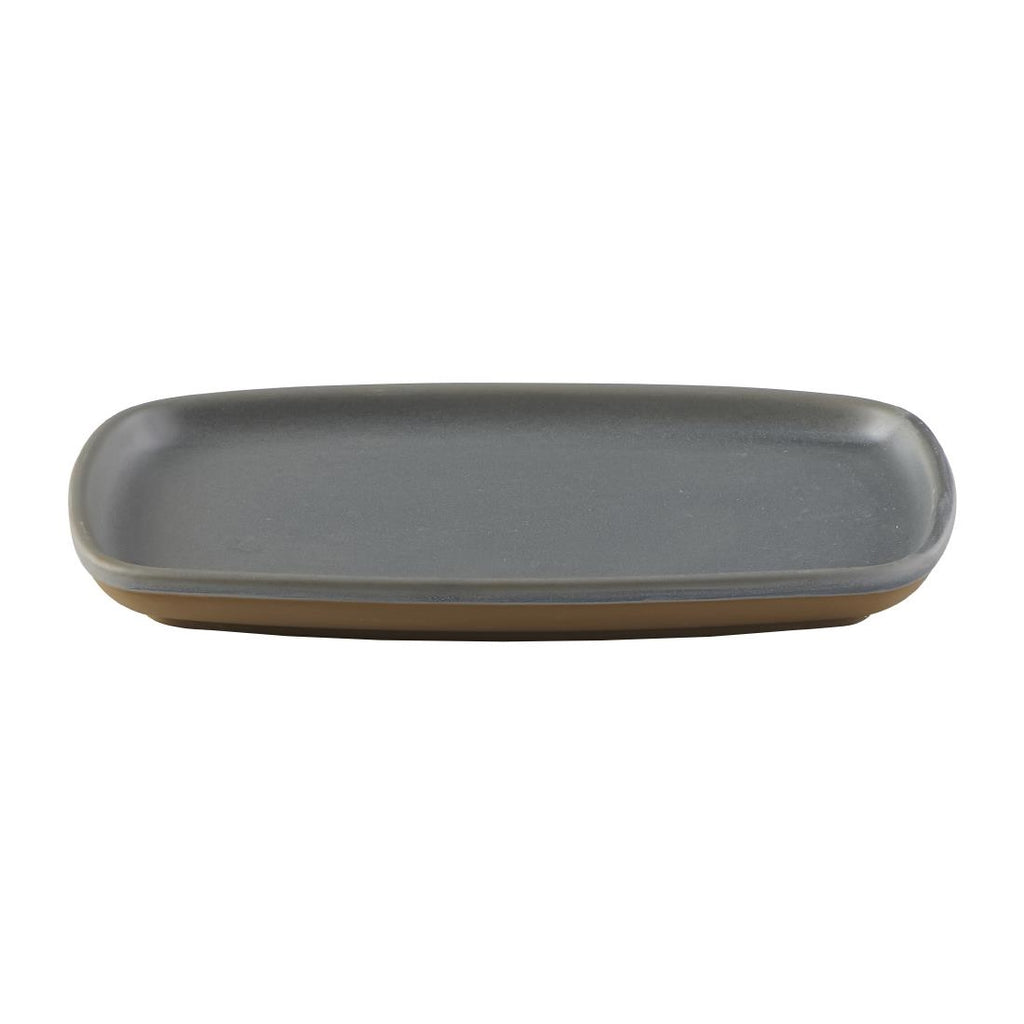 Churchill Emerge Seattle Oblong Plate Grey 222x152mm (Pack of 6) FS957