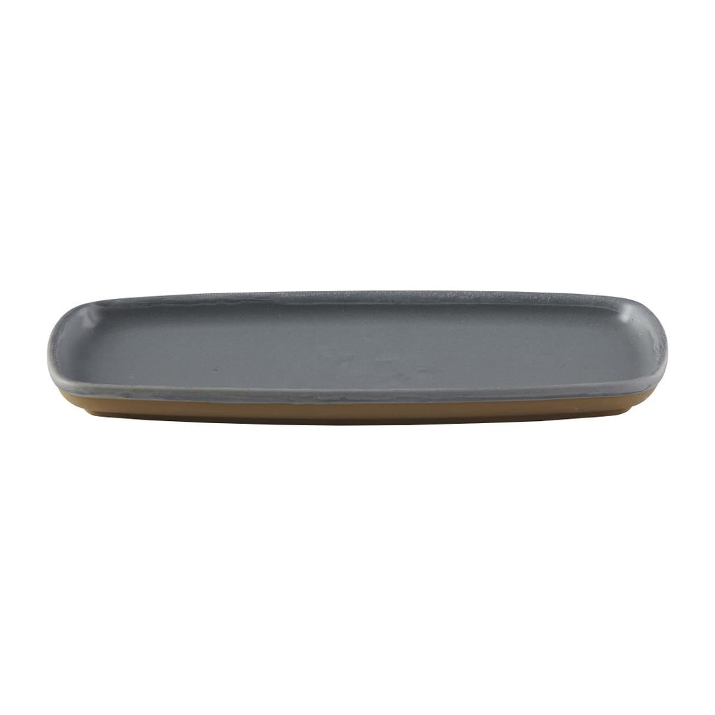 Churchill Emerge Seattle Oblong Plate Grey 287x146mm (Pack of 6) FS959