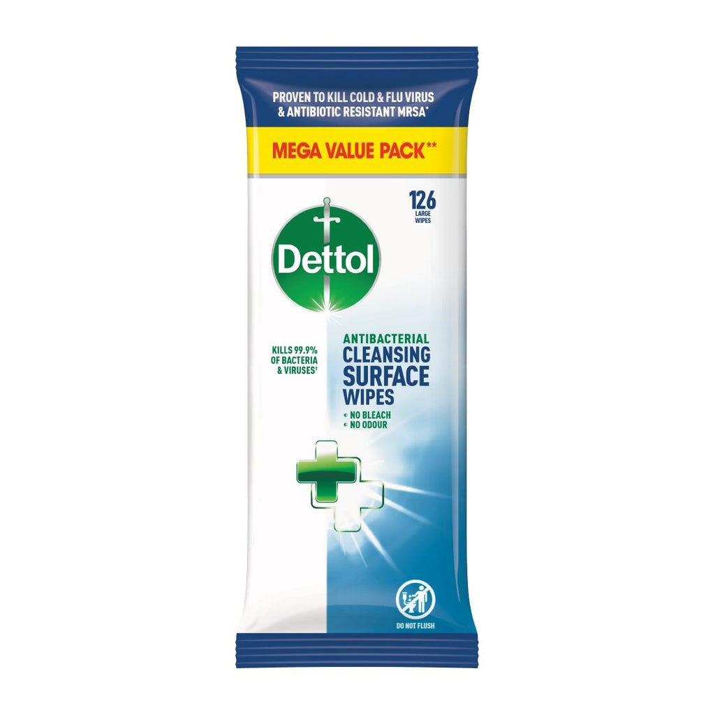 Dettol Antibacterial Surface Cleaning Wipes (Pack of 126) FT011