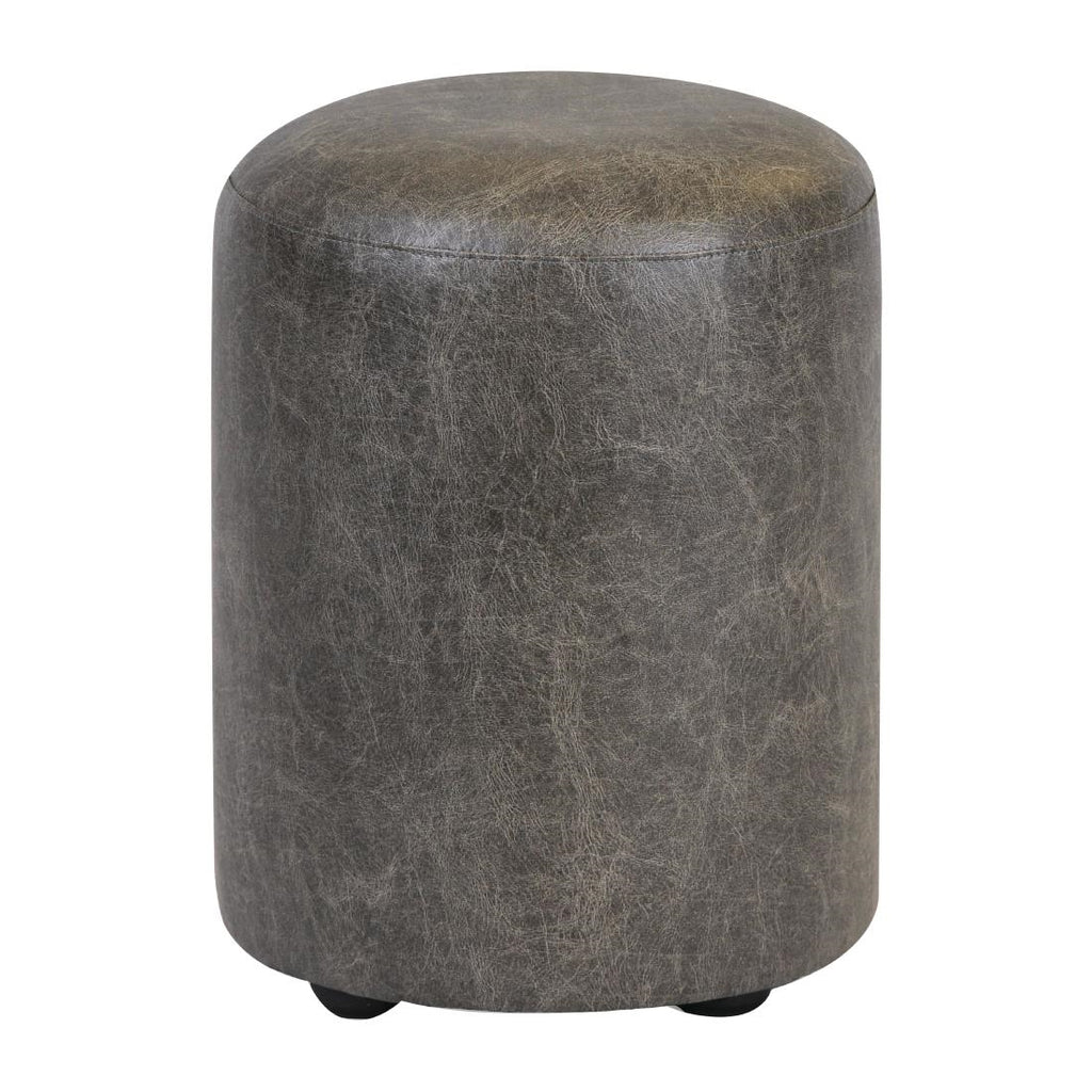 Cylinder Faux Leather Bar Stool Ash (Pack of 2) FT450