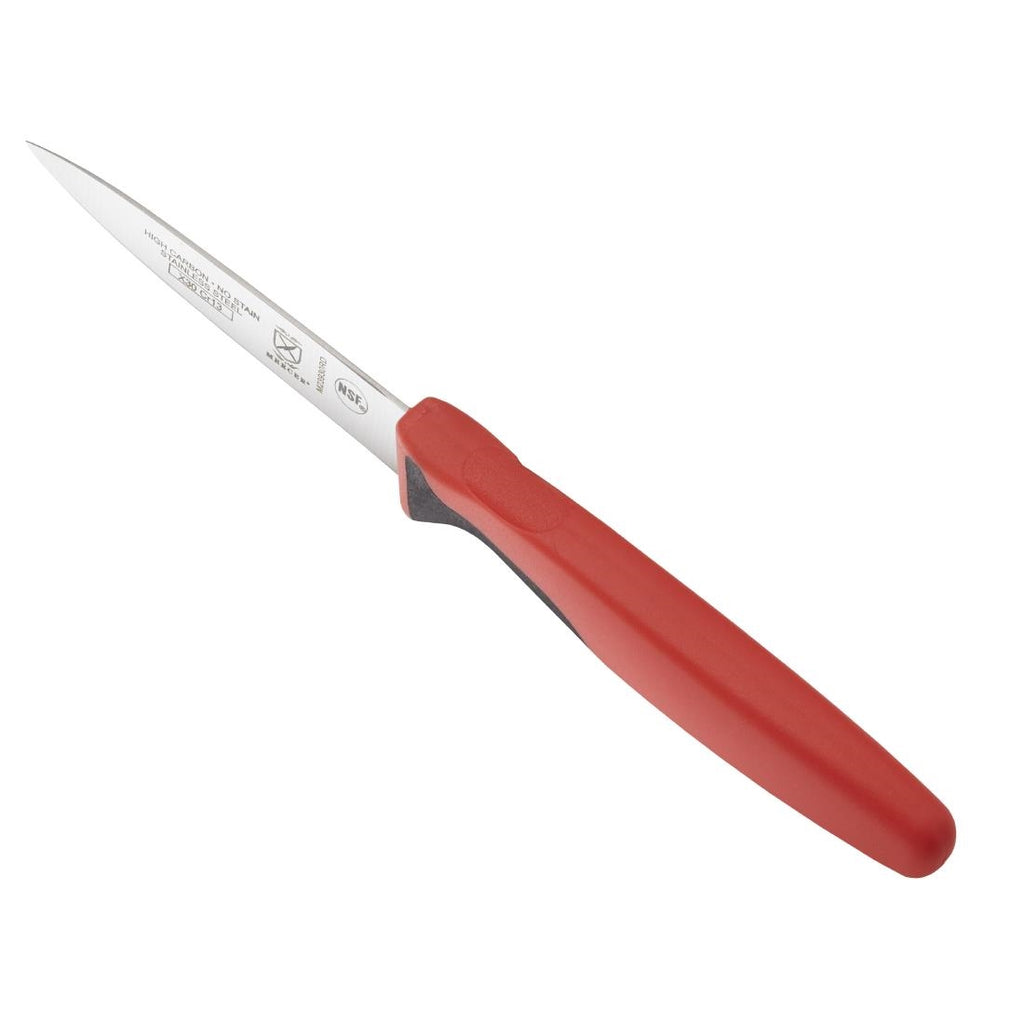 Mercer Culinary Millennia Slim Paring Knife Red 7.6cm FW740