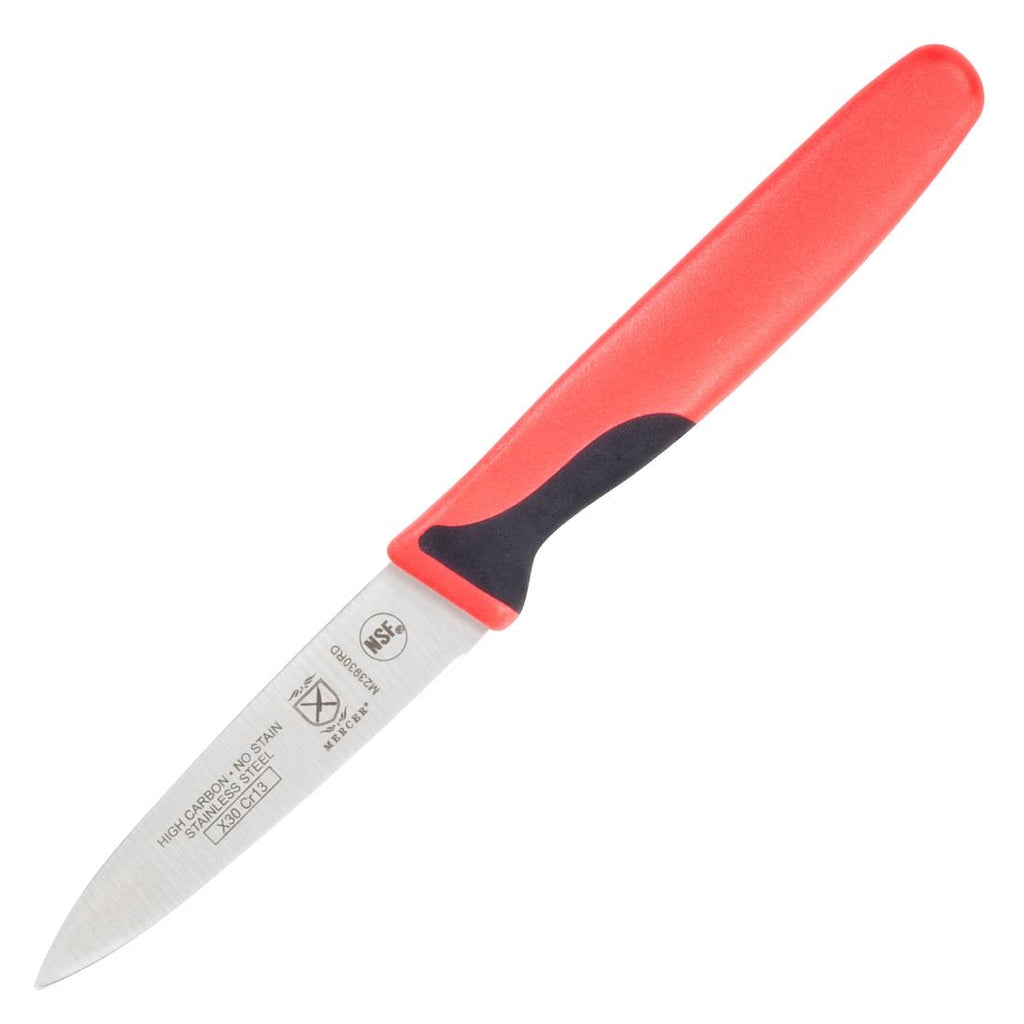 Mercer Culinary Millennia Slim Paring Knife Red 7.6cm FW740
