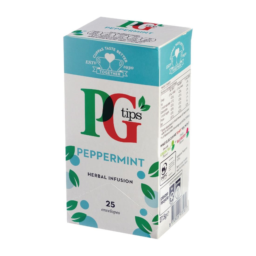 PG Tips Peppermint Tea Envelops (Pack of 25) FW829