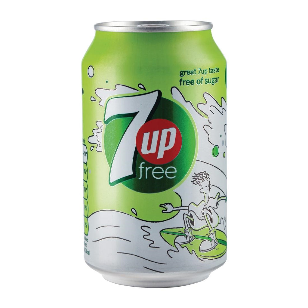 7up Sugar-free Cans 330ml (Pack of 24) FW837