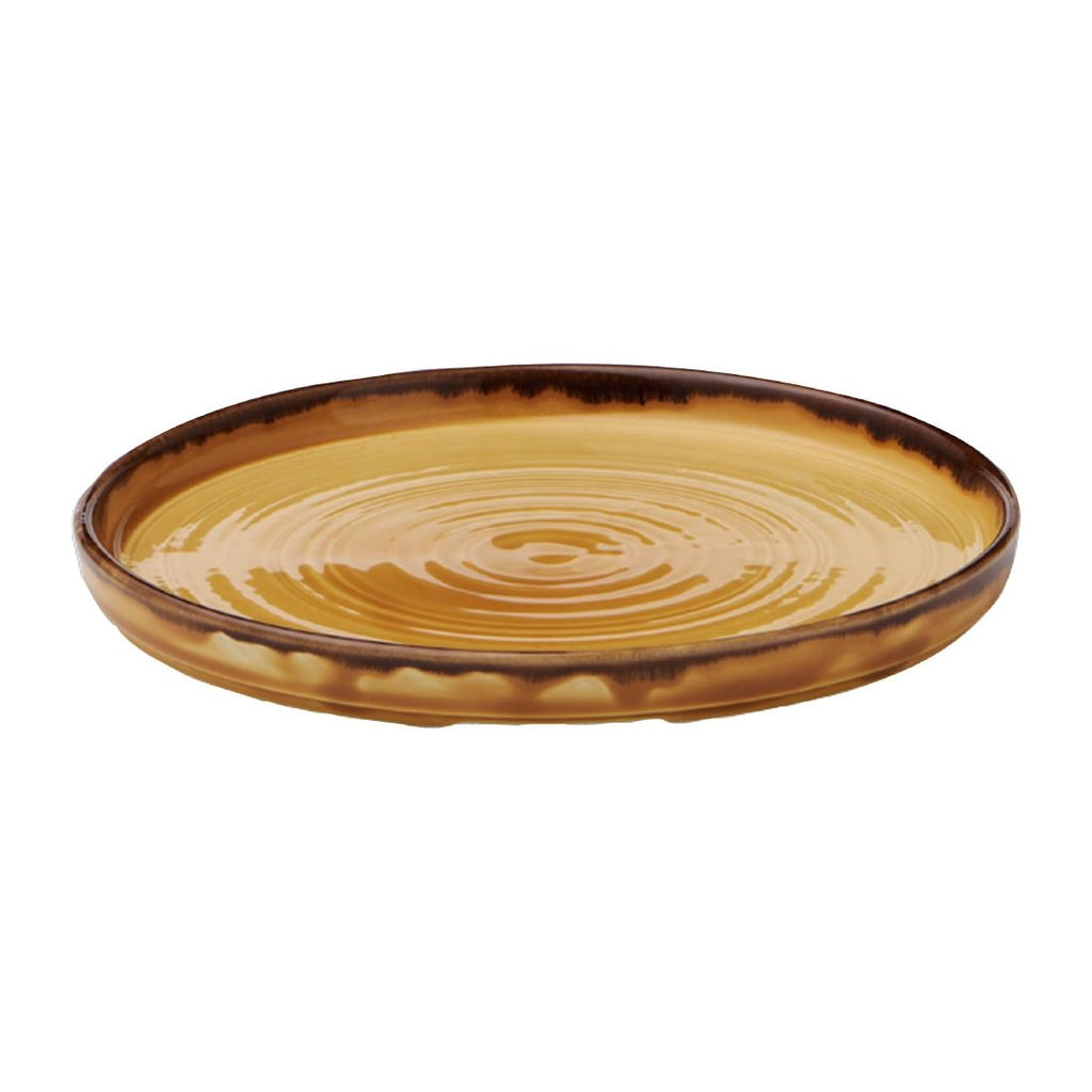 Dudson Harvest Walled Plates Mustard 210mm (Pack of 6) FX154