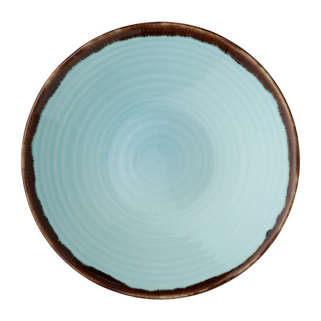 Dudson Harvest  Organic Coupe Bowls Turquoise 250mm (Pack of 12) FX159
