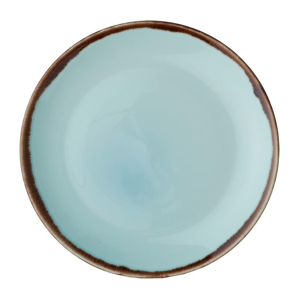 Dudson Harvest Coupe Plates Turquoise 260mm (Pack of 12) FX163