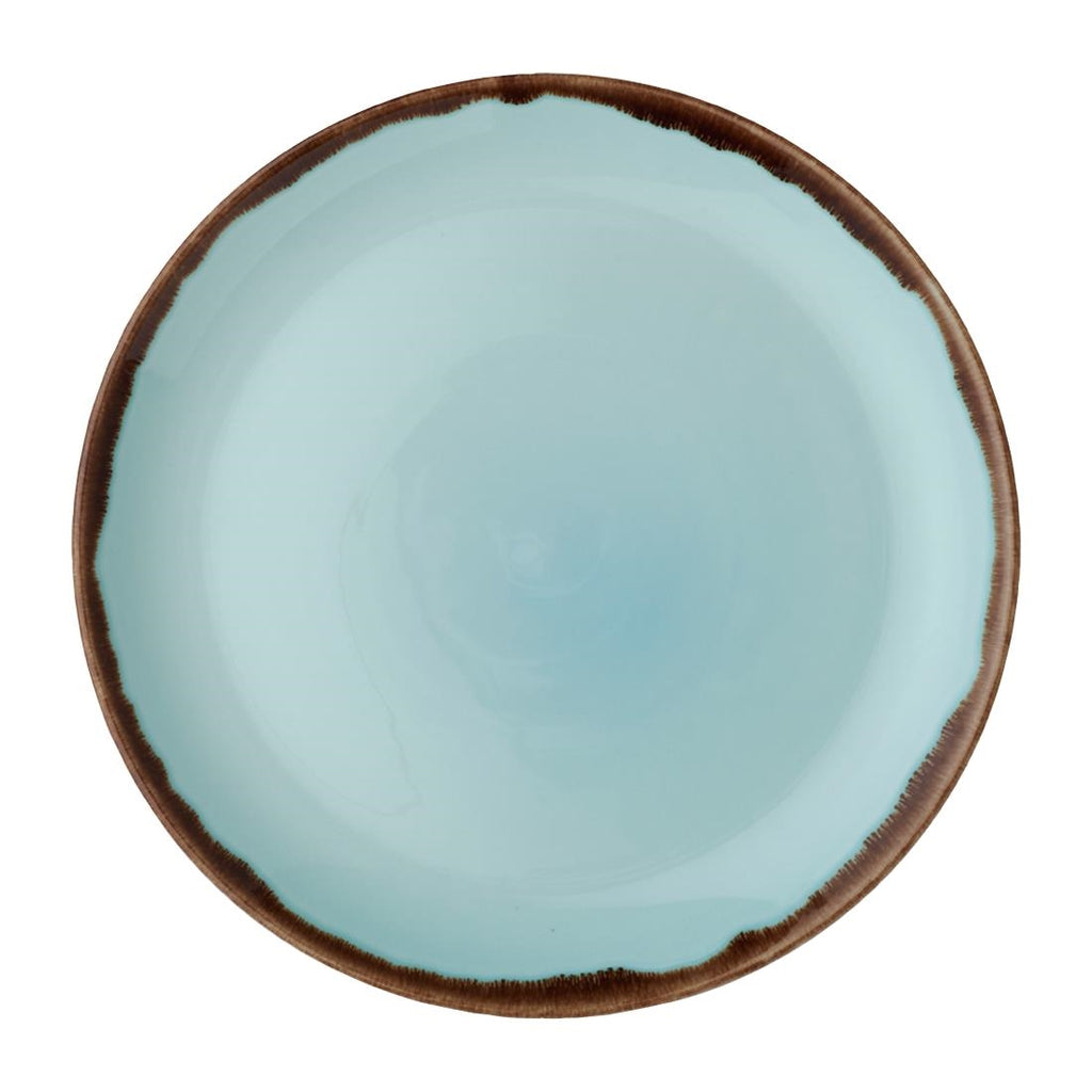 Dudson Harvest Coupe Plates Turquoise 288mm (Pack of 12) FX164