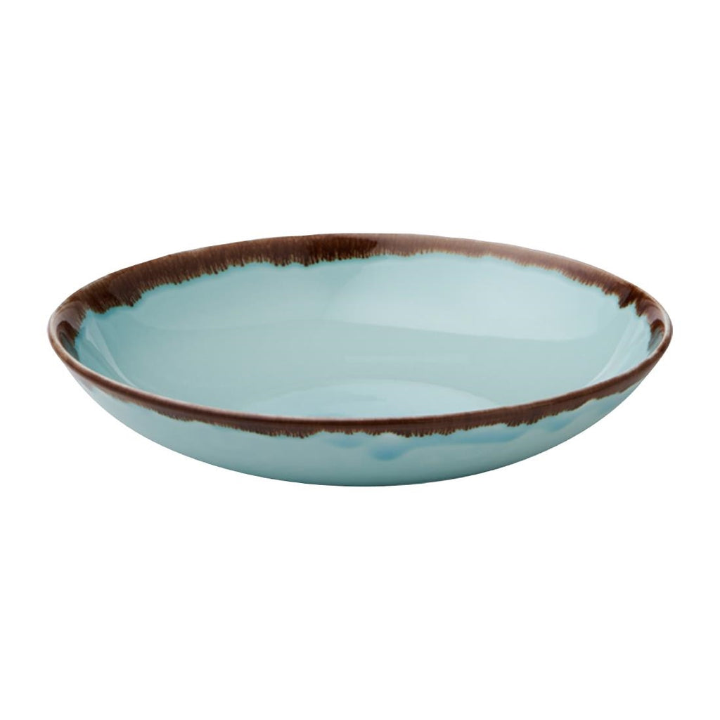 Dudson Harvest Coupe Bowls Turquoise 248mm (Pack of 12) FX166