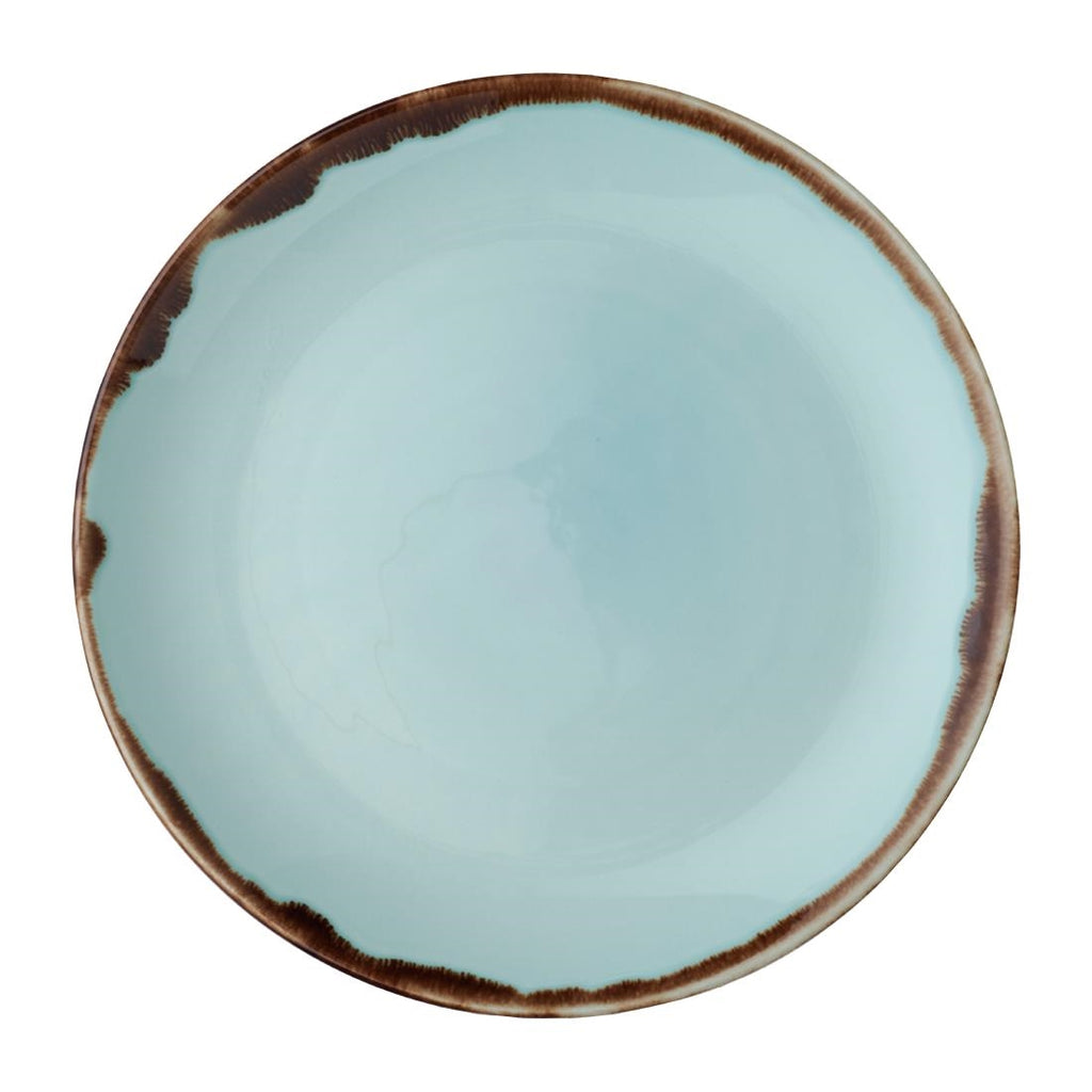 Dudson Harvest Coupe Plates Turquoise 217mm (Pack of 12) FX168