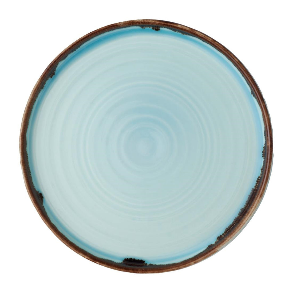 Dudson Harvest Walled Plates Turquoise 210mm (Pack of 6) FX169