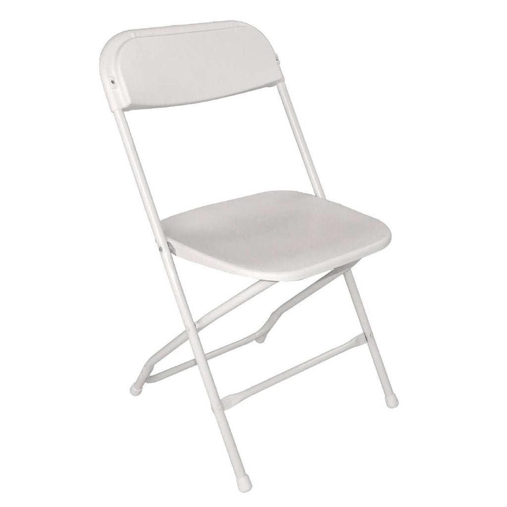 Bolero PP Folding Chairs White (Pack of 10) GD387