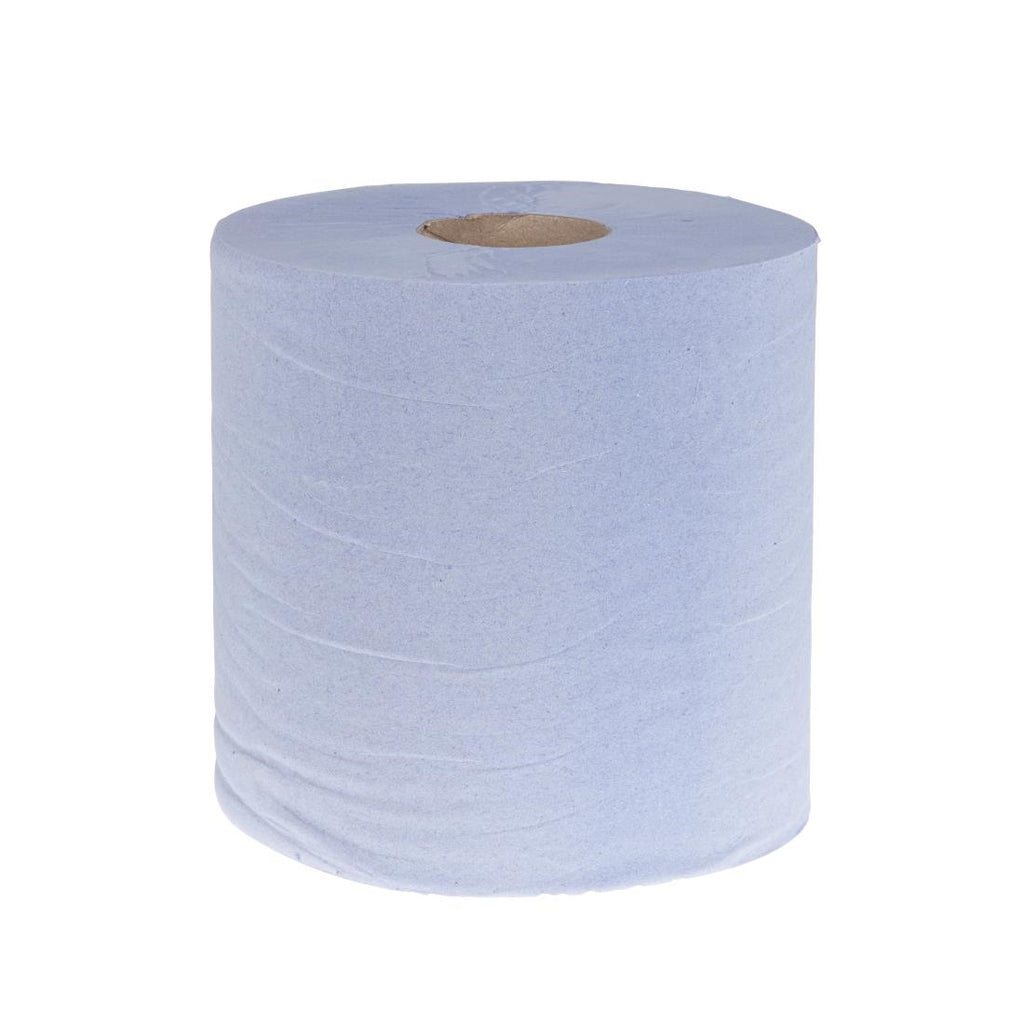 Jantex Blue Centrefeed Rolls 1ply 300m (Pack of 6) GD833