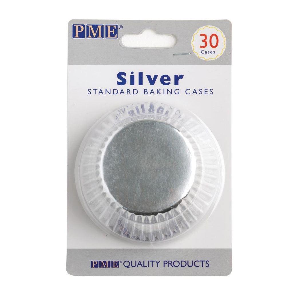 PME Cupcake Baking Cases Silver (Pack of 30) GE846