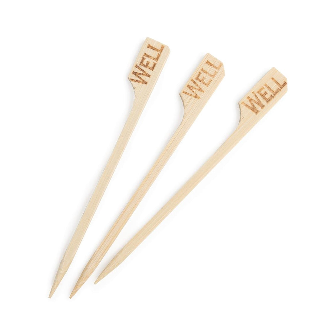 Biodegradable Bamboo Steak Markers Well (Pack of 100) GE899