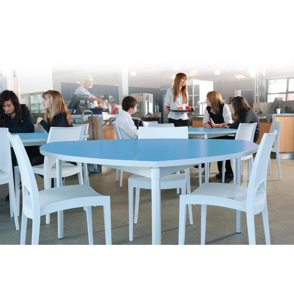 Gopak Enviro Indoor Campanula Blue Shield Dining Table 1500mm GE971