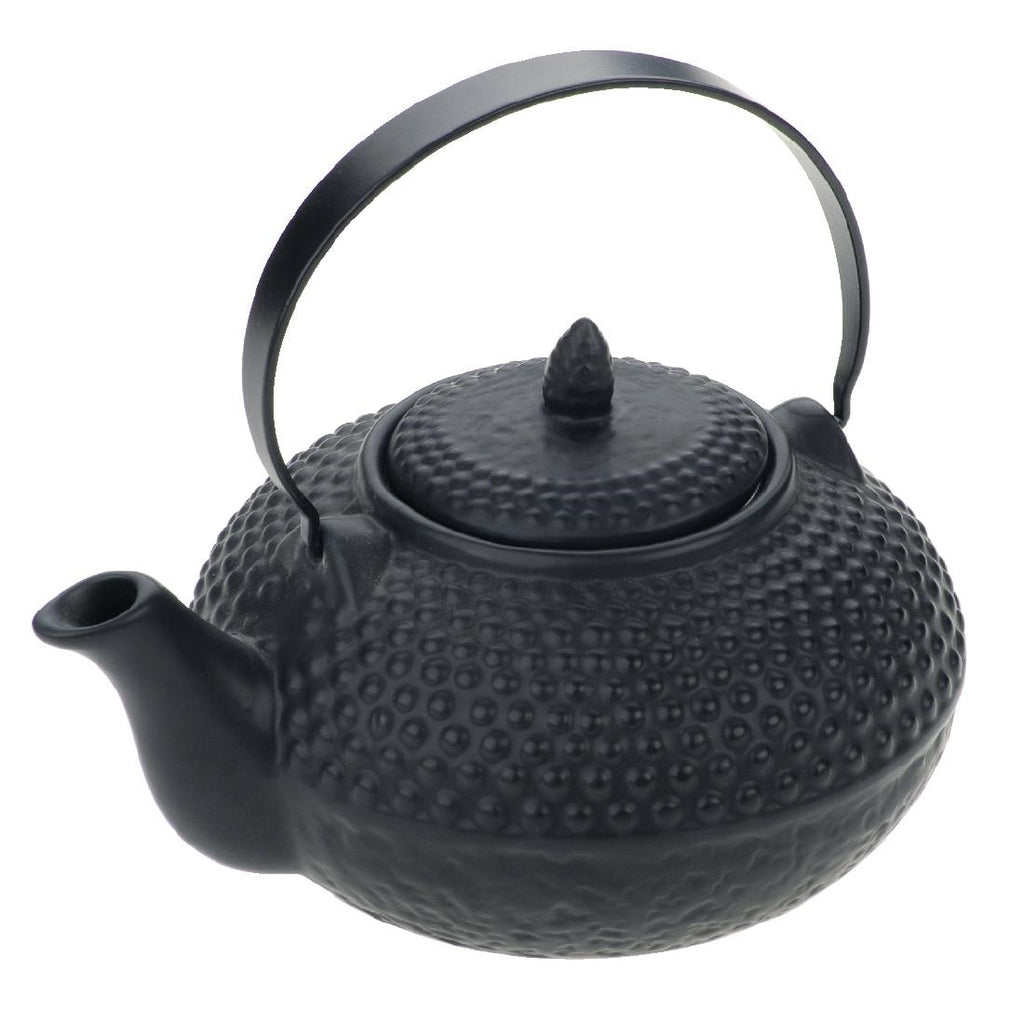 Oriental Hobnail Teapot Black 850ml GF189