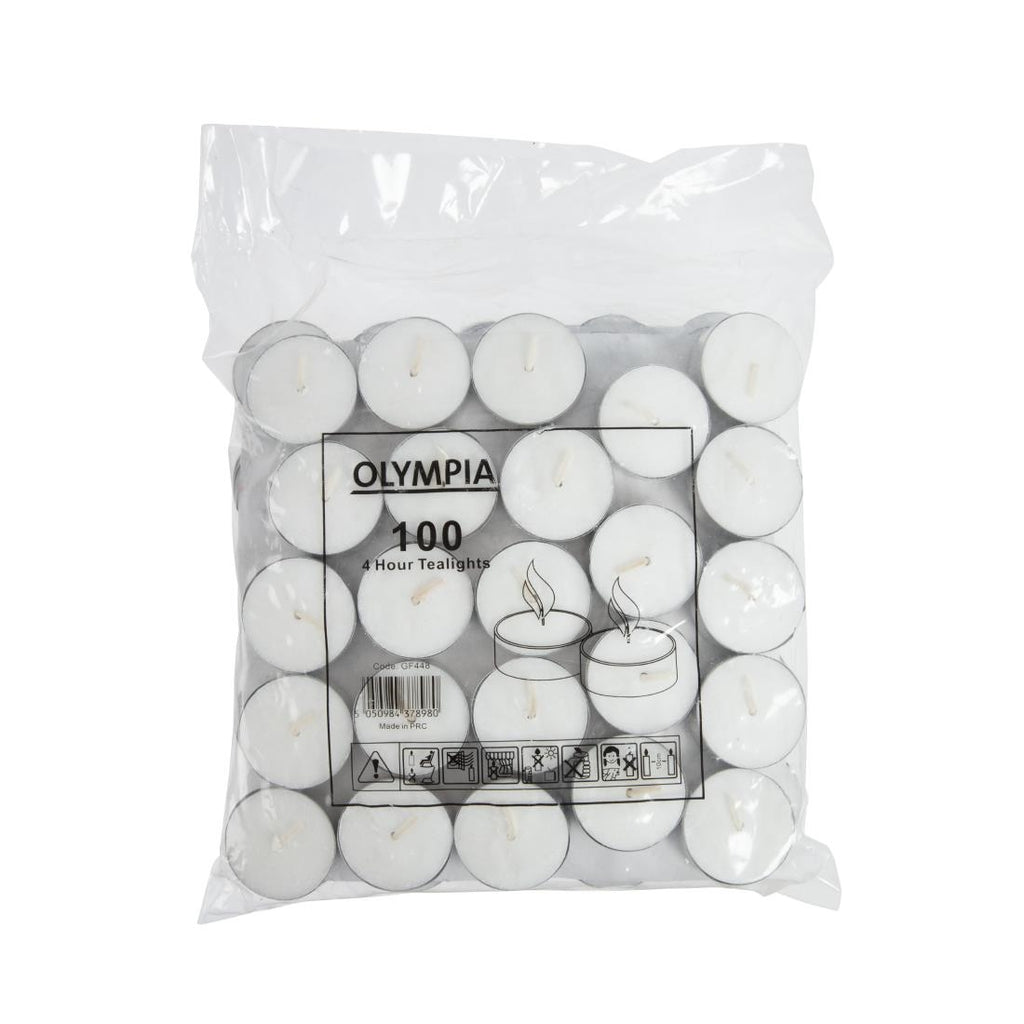 Olympia 4 Hour Tealights (Pack of 100) GF448