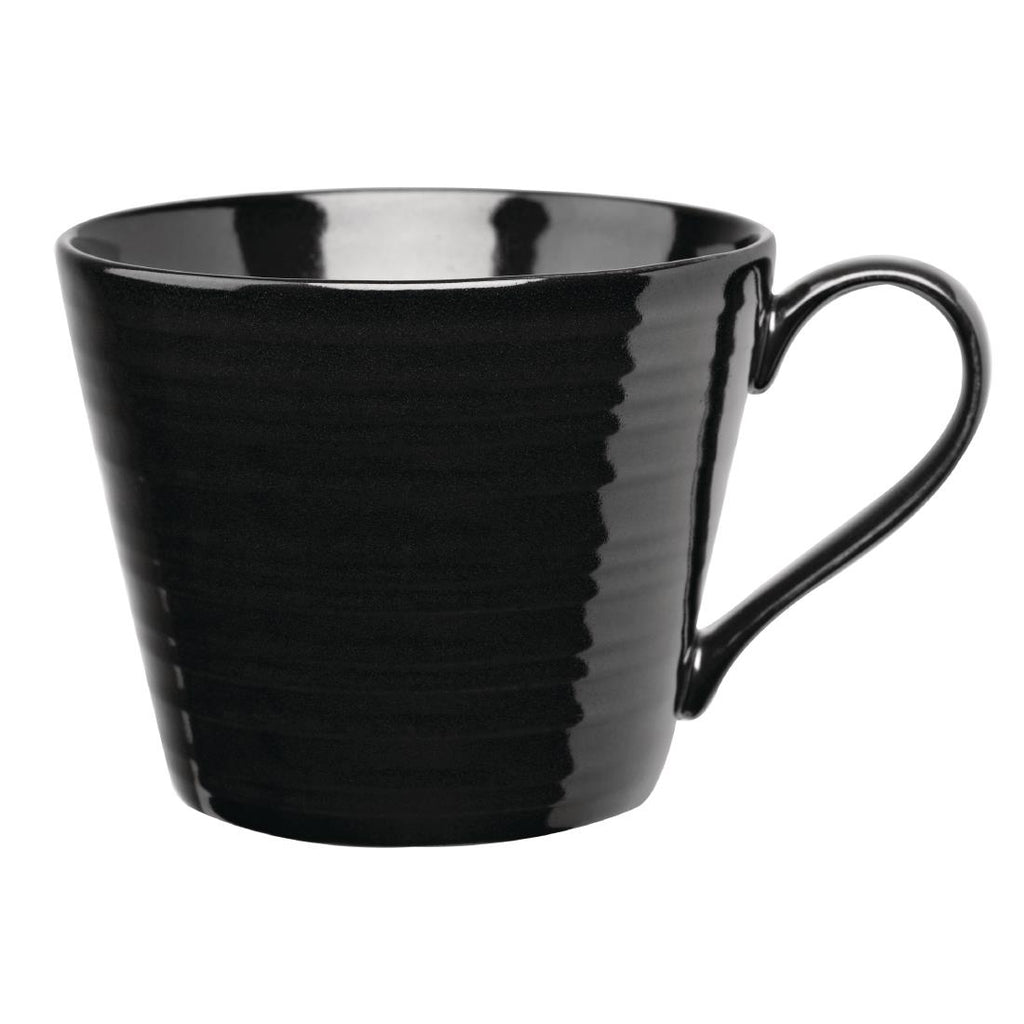Art de Cuisine Rustics Black Snug Mugs 341ml (Pack of 6) GF704