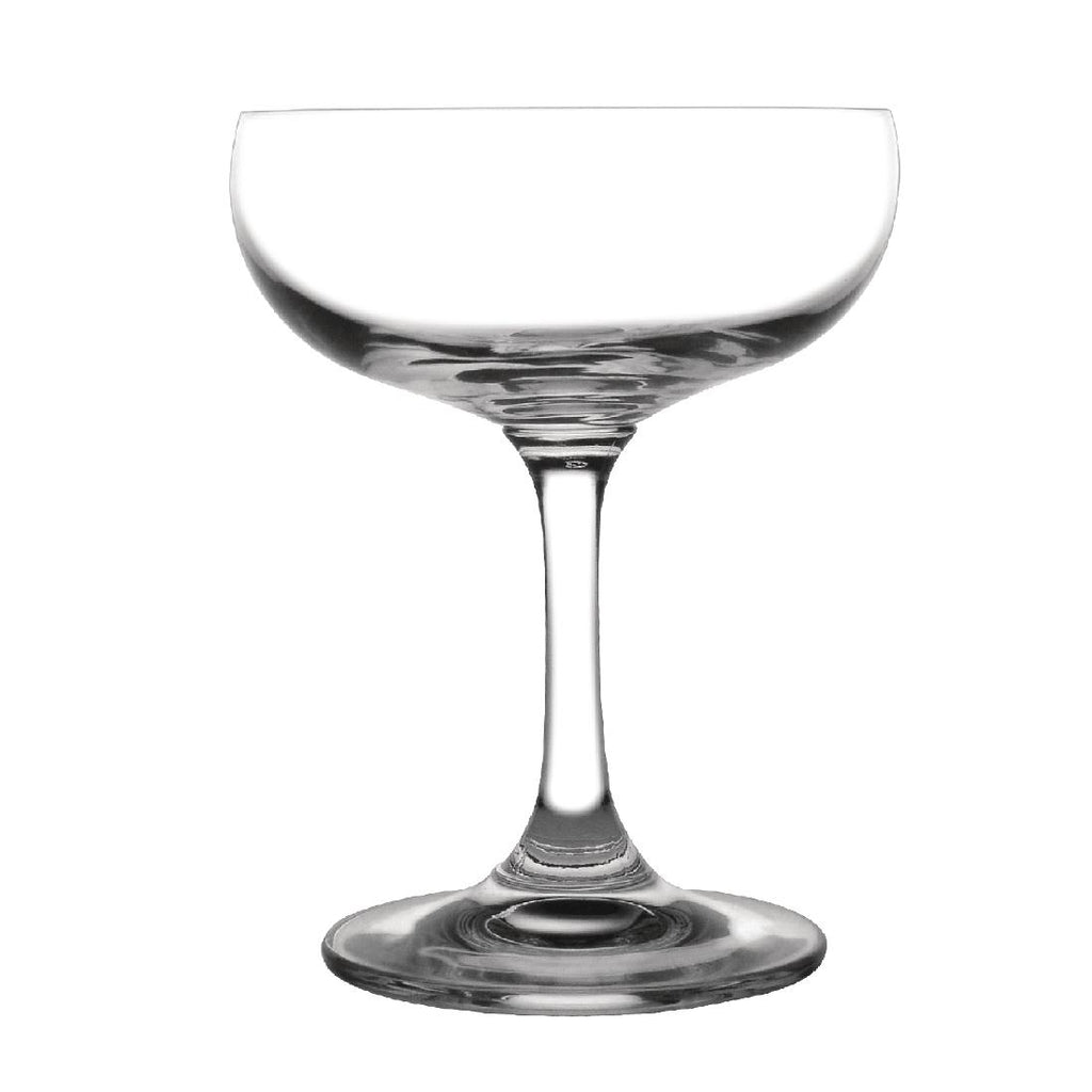 Olympia Bar Collection Crystal Champagne Saucers 200ml (Pack of 6) GF732