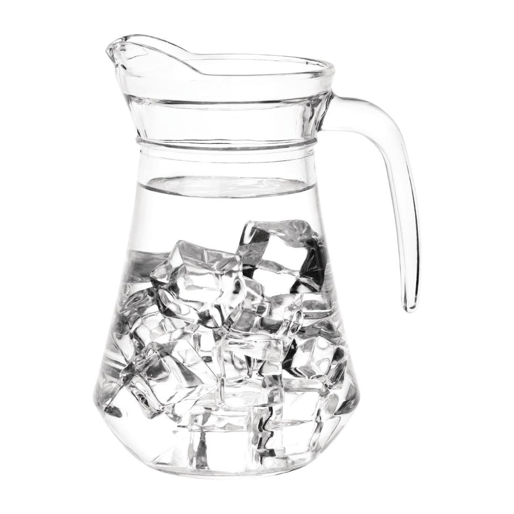 Olympia Glass Jugs 1Ltr (Pack of 6) GF923