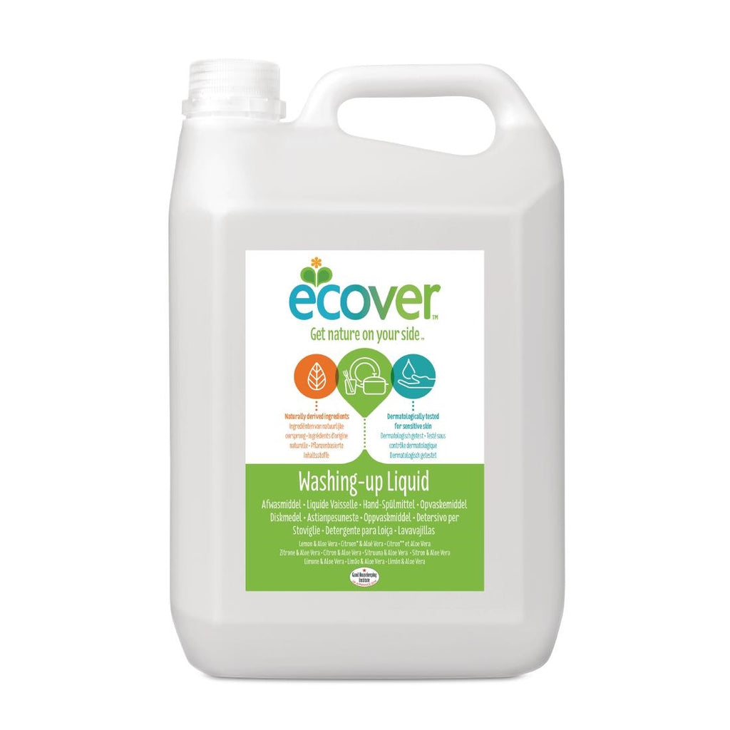 Ecover Lemon and Aloe Vera Washing Up Liquid Concentrate 5Ltr GG203