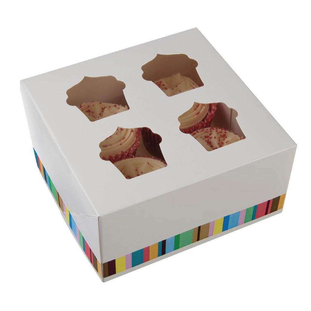 Colpac Recyclable Four-Hole Cupcake Boxes 150mm (Pack of 4) GG231