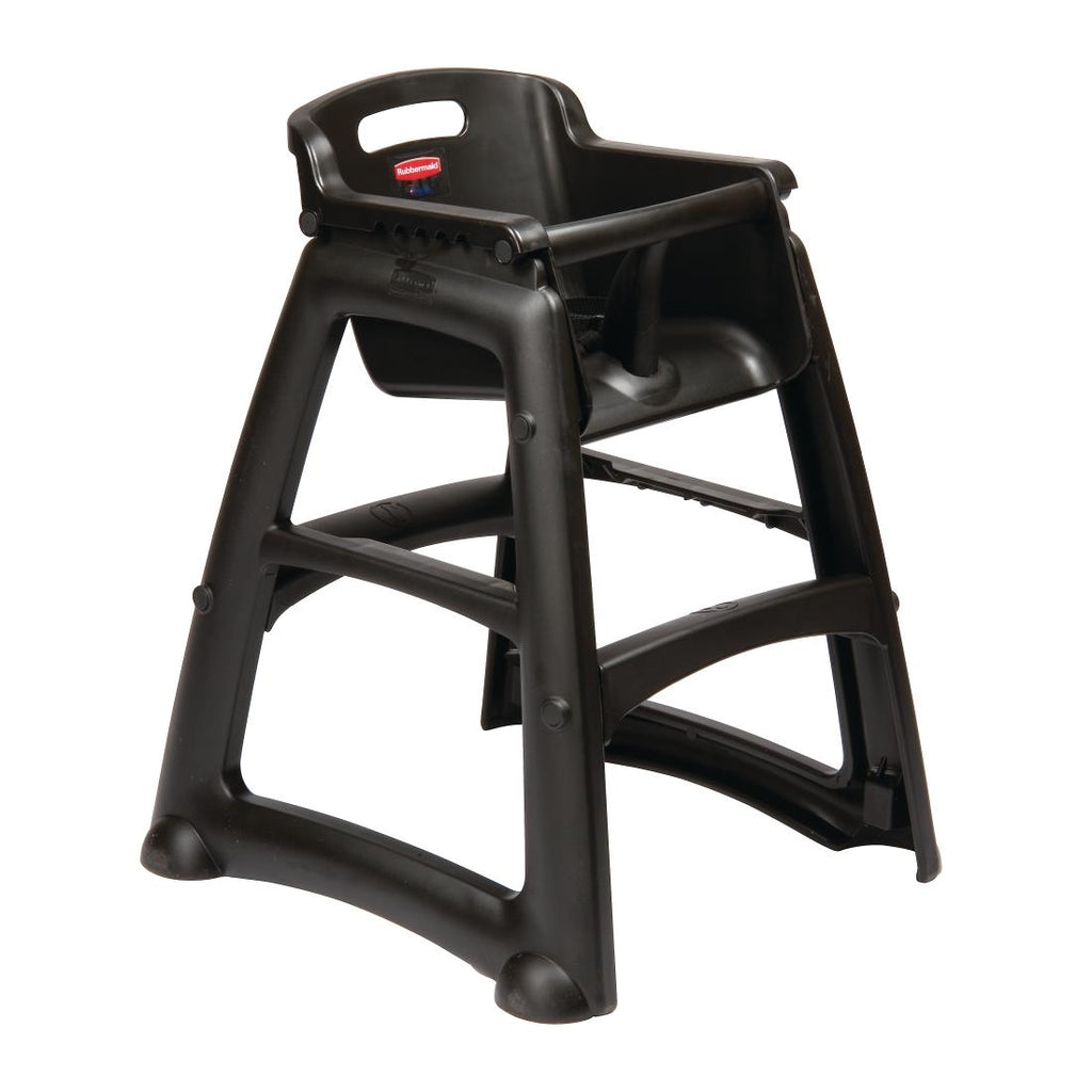 Rubbermaid Sturdy Black High Chair GG477