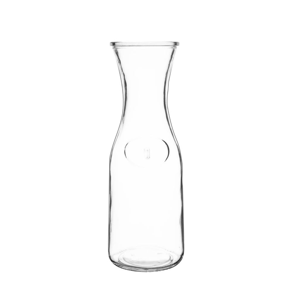 Olympia Glass Carafe 1Ltr (Pack of 6) GG928