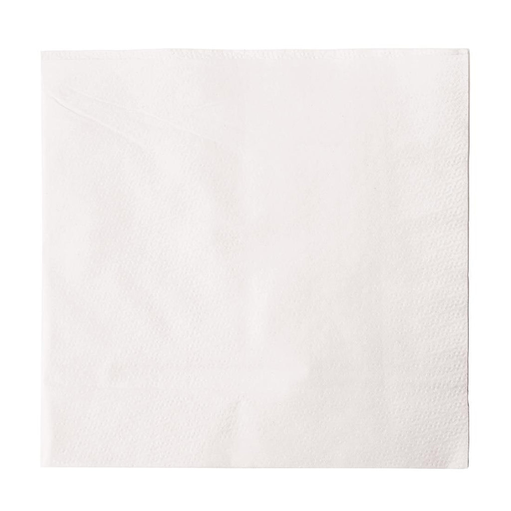 Lunch Napkin White 33x33cm 1ply 1/4 Fold (Pack of 5000) GG996