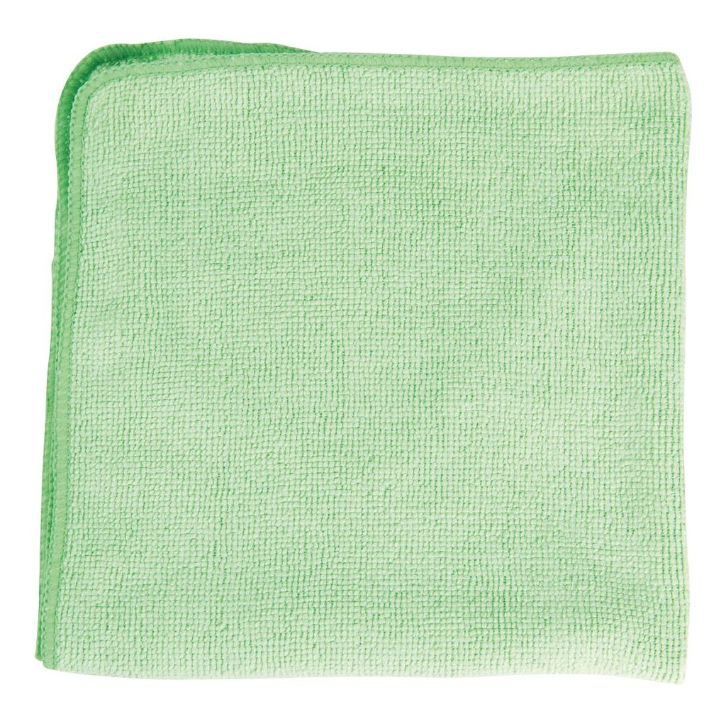 Rubbermaid Pro Microfibre Cloth Green (Pack of 12) GH007