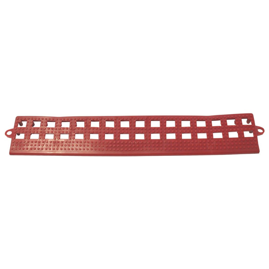 COBA Red Male Edge Flexi-Deck Tiles (Pack of 3) GH606
