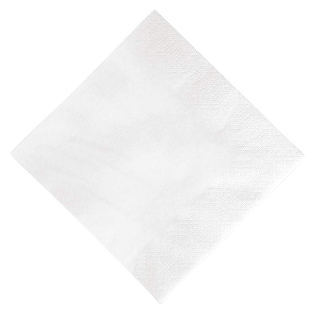 Duni Lunch Napkin White 33x33cm 3ply 1/4 Fold (Pack of 1000) GJ108