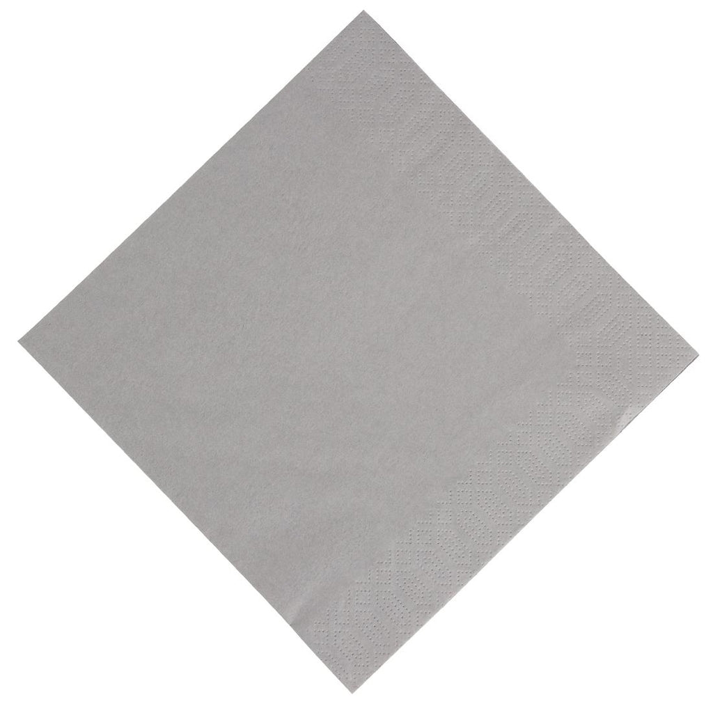 Duni Dinner Napkin Granite Grey 40x40cm 3ply 1/8 Fold (Pack of 1000) GJ114