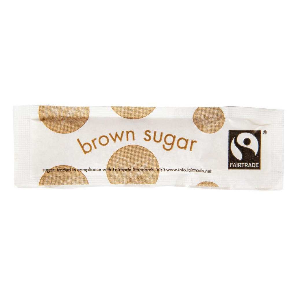 Vegware Compostable Fairtrade Brown Sugar Sticks (Pack of 1000) GK101