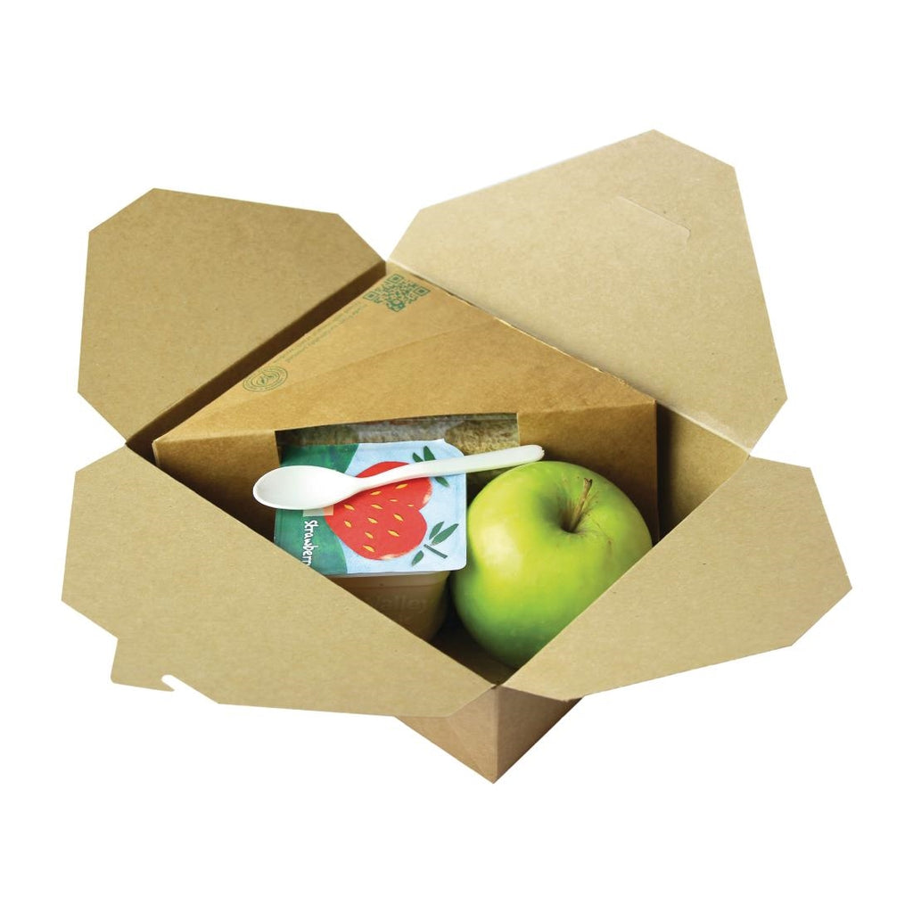 Vegware Compostable Paperboard Food Boxes No.8 1300ml / 46oz (Pack of 300) GK102
