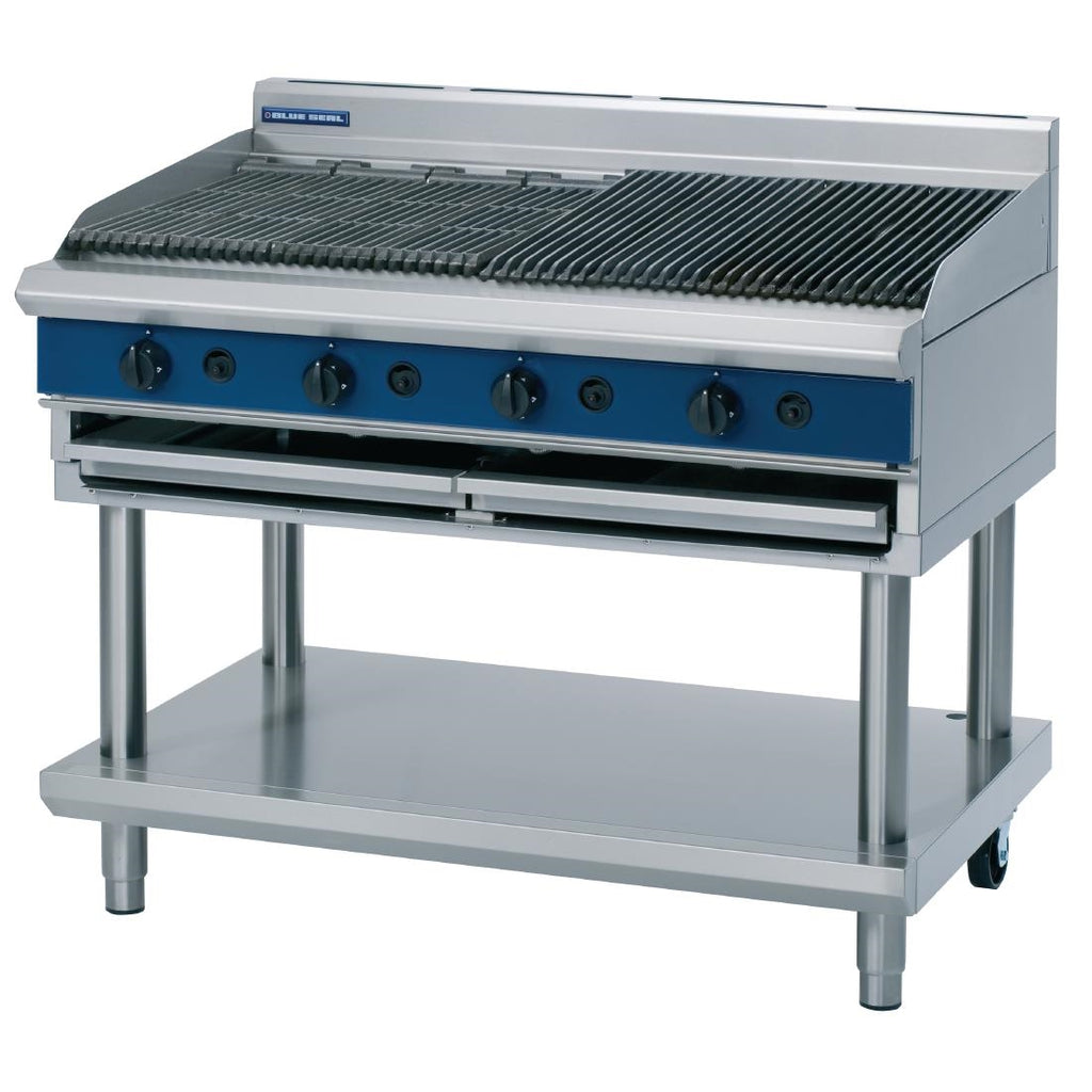 Blue Seal Evolution Chargrill with Leg Stand Nat Gas 1200mm G598-LS/N GK580-N