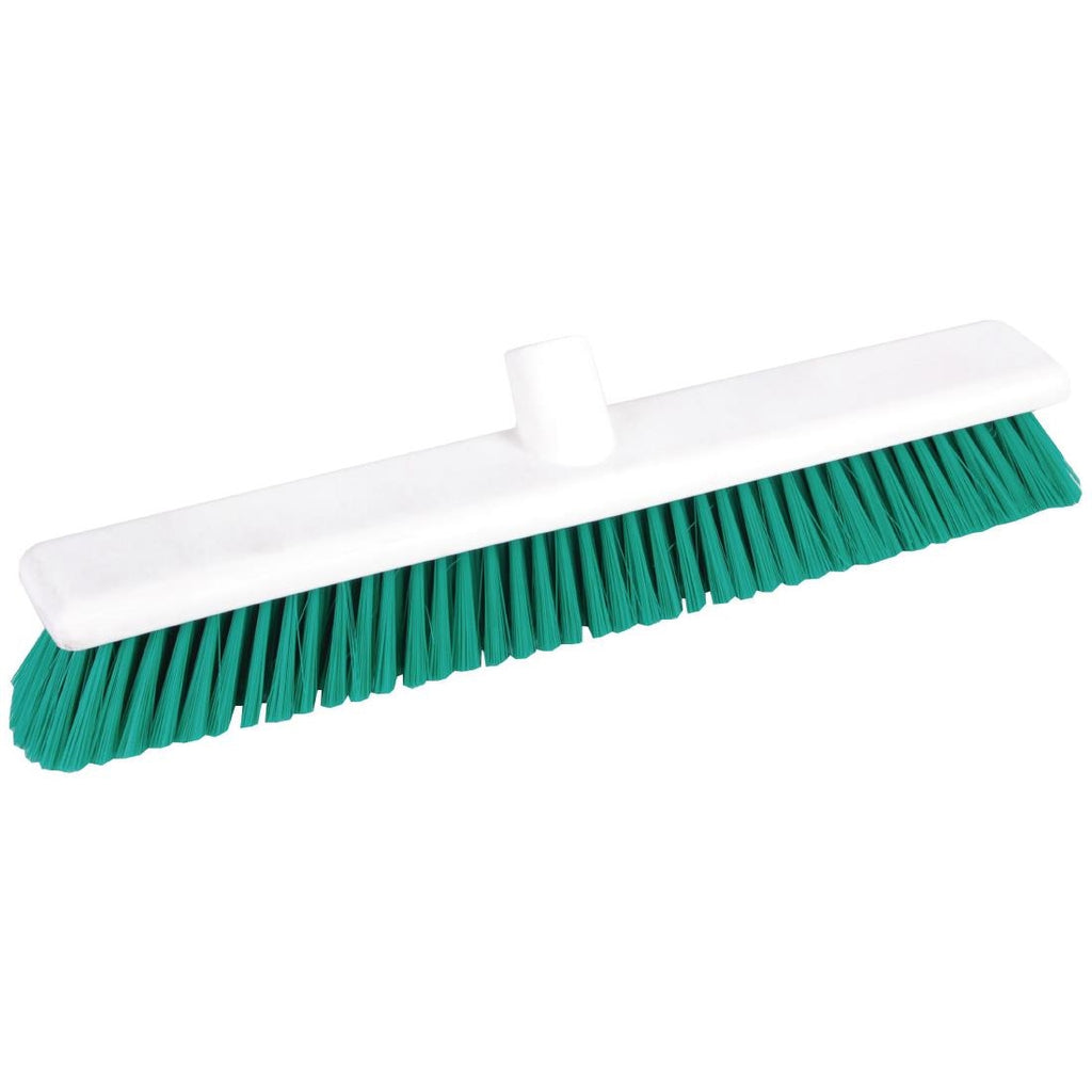 Jantex Hygiene Broom Soft Bristle Green 18in GK874