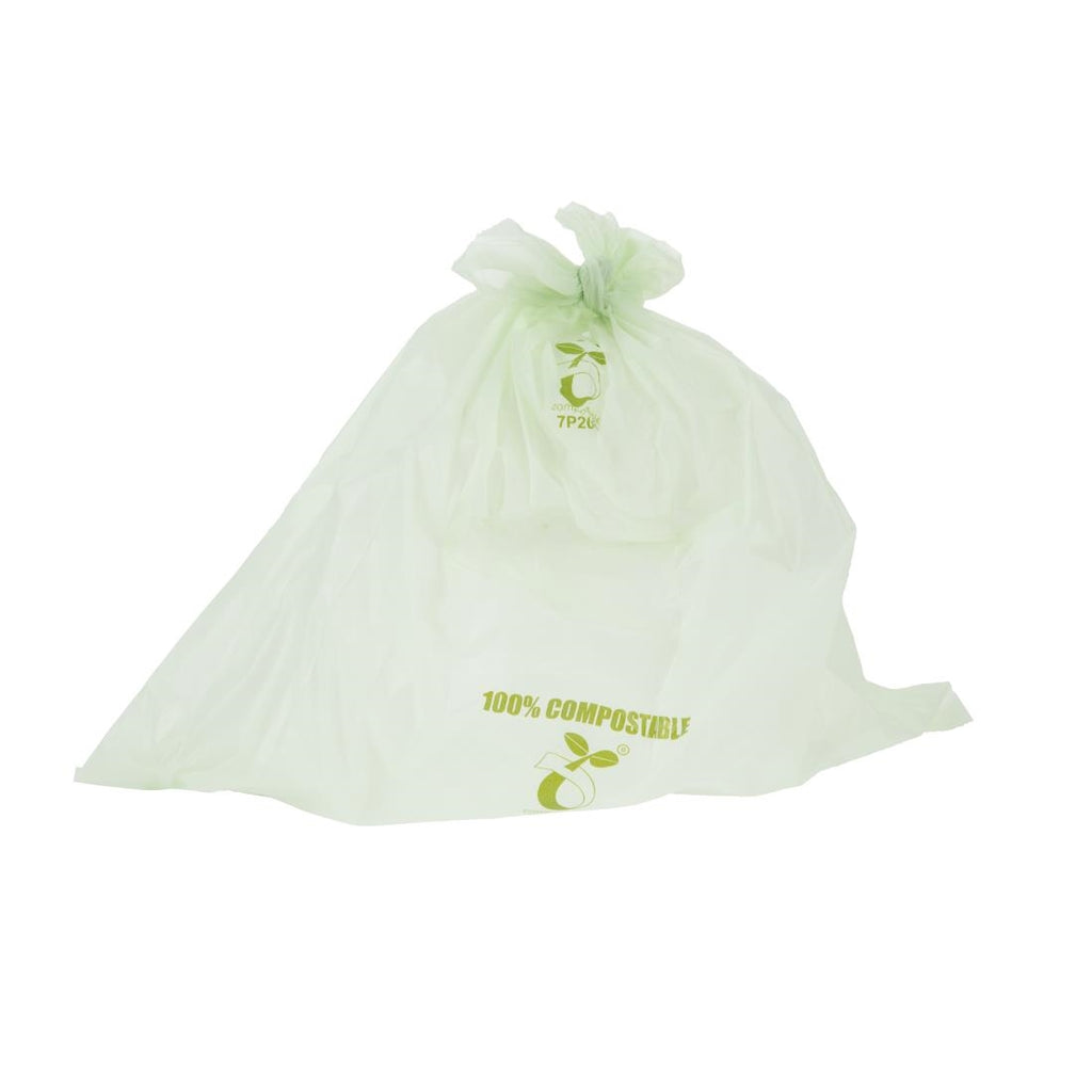 Jantex Small Compostable Caddy Liners 10Ltr (Pack of 24) GK890