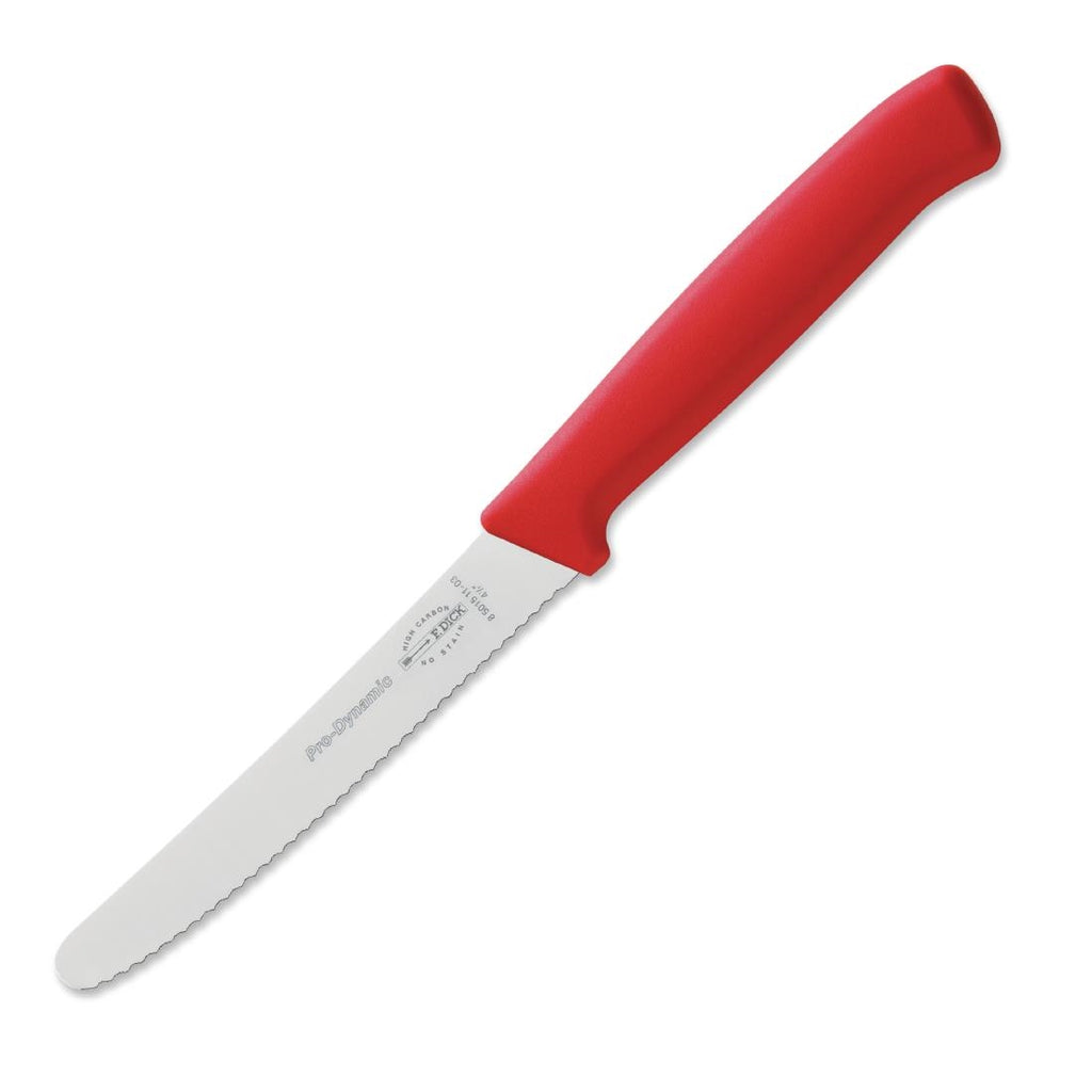 Dick Pro Dynamic Red Serrated Utility Knife 11cm GL296