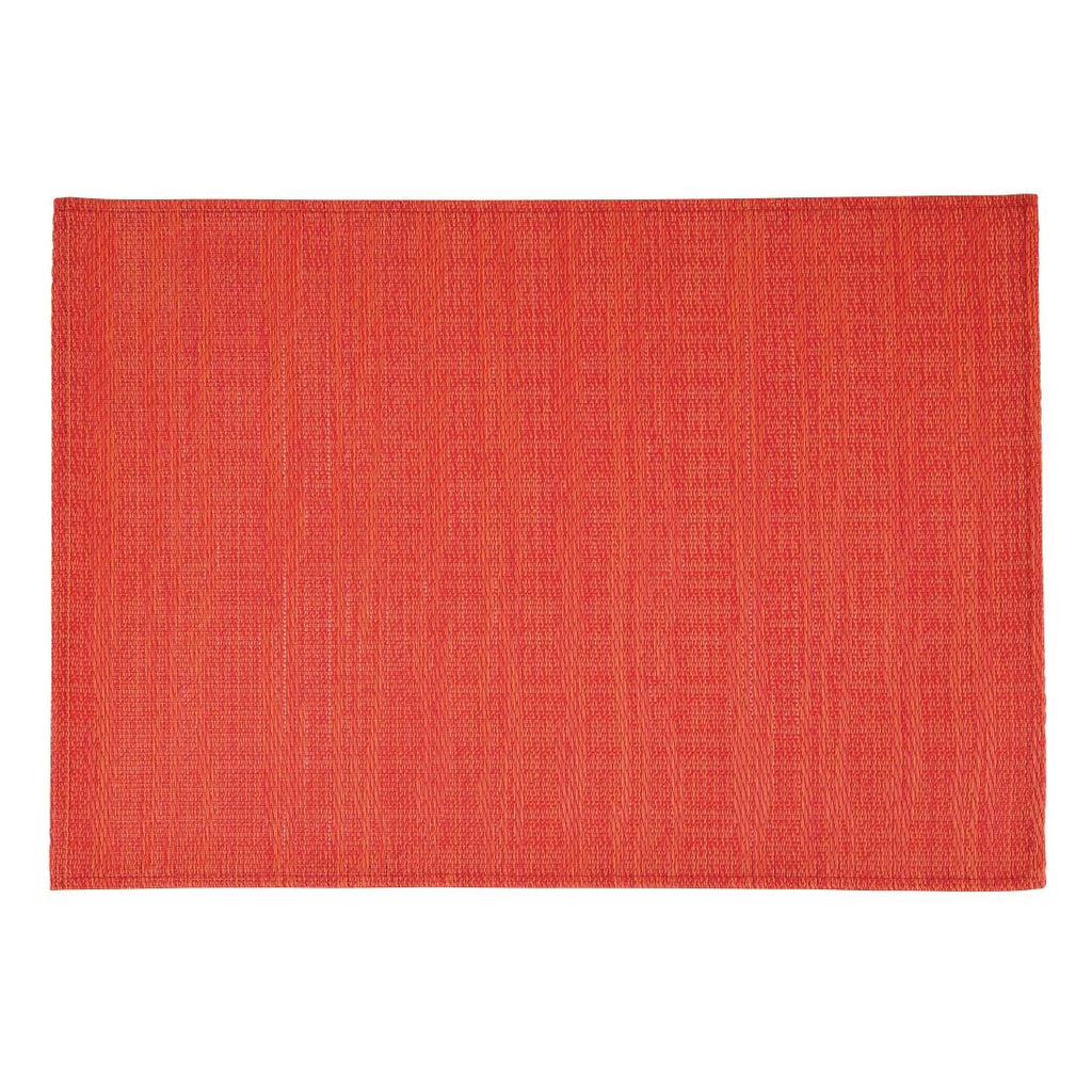 APS PVC Placemat Fine Band Red (Pack of 6) GL612