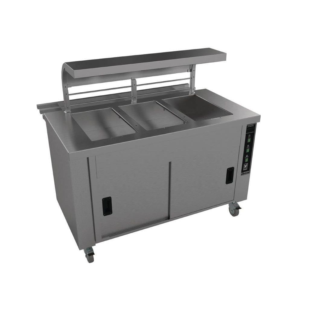 Falcon Chieftain 3 Well Heated Servery Counter with Trayslide HS3 GM189