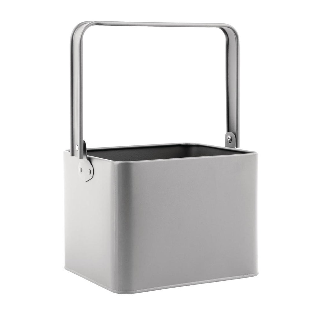 Olympia Galvanised Table Tidy Grey GM296